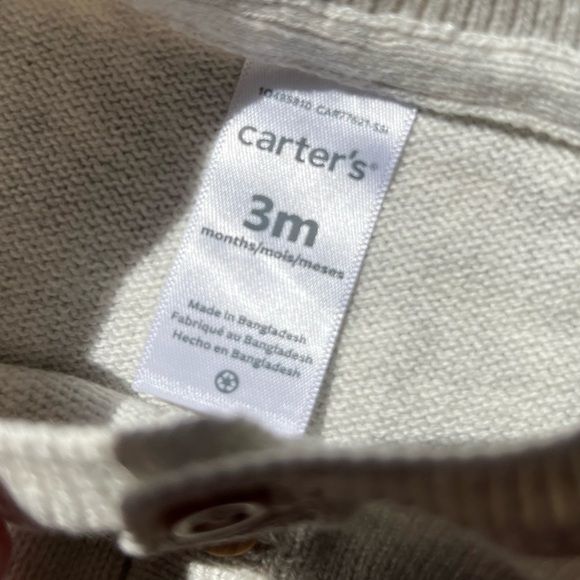 Carter’s 3M Gray Knit Baby 2 Piece Shorts and Tank Top Matching Set - Picture 8 of 8